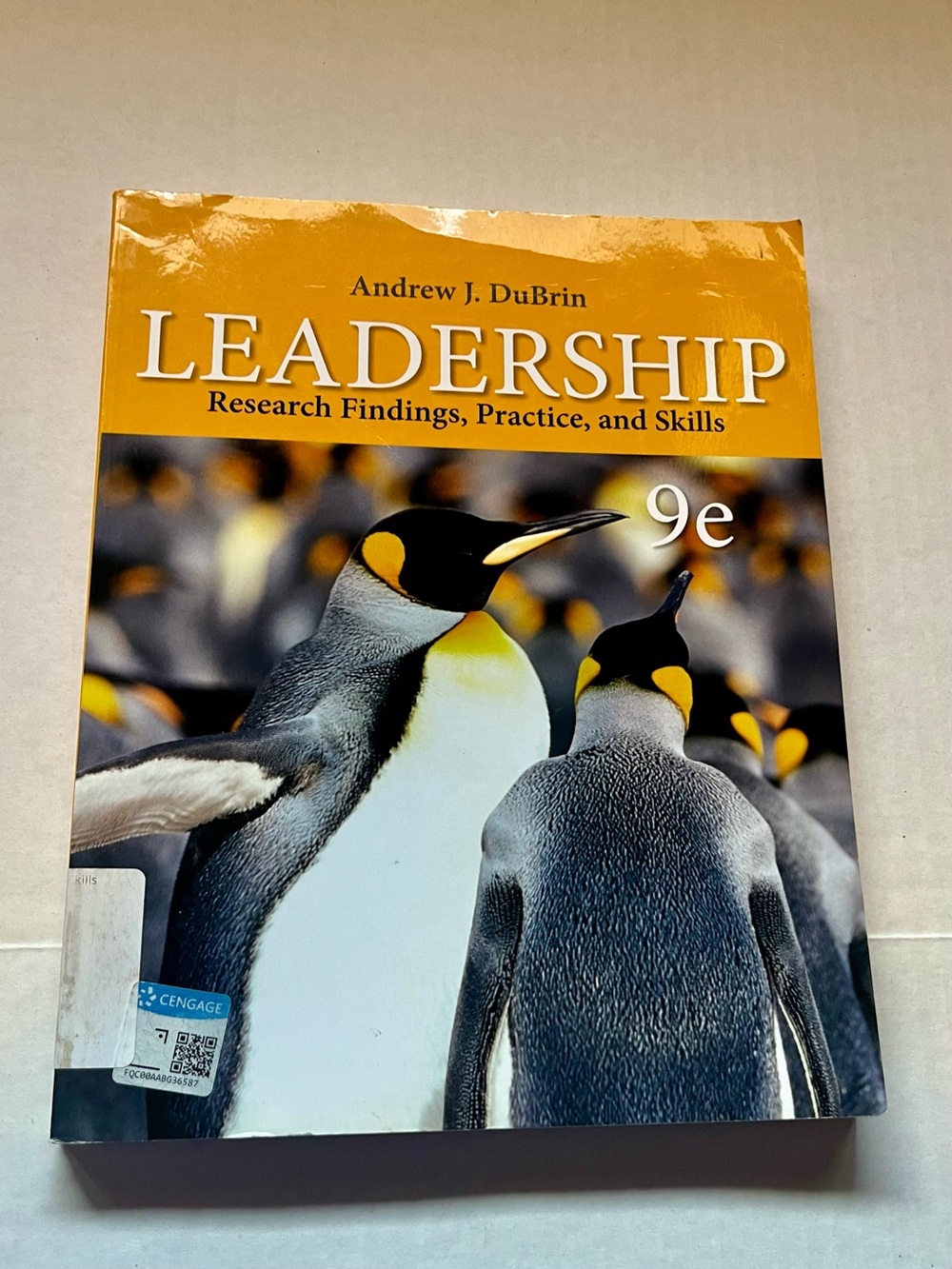 College Textbook Leadership (Andrew J. DuBrin) Research Findings/Practice/Skills